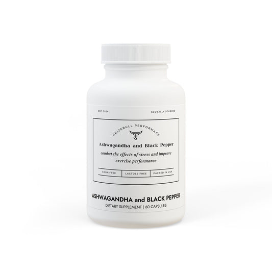 Prizebull Ashwagandha and Black Pepper Supplement